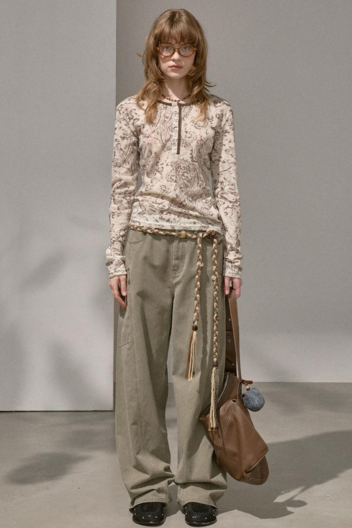 Slim Flower Knitted Top