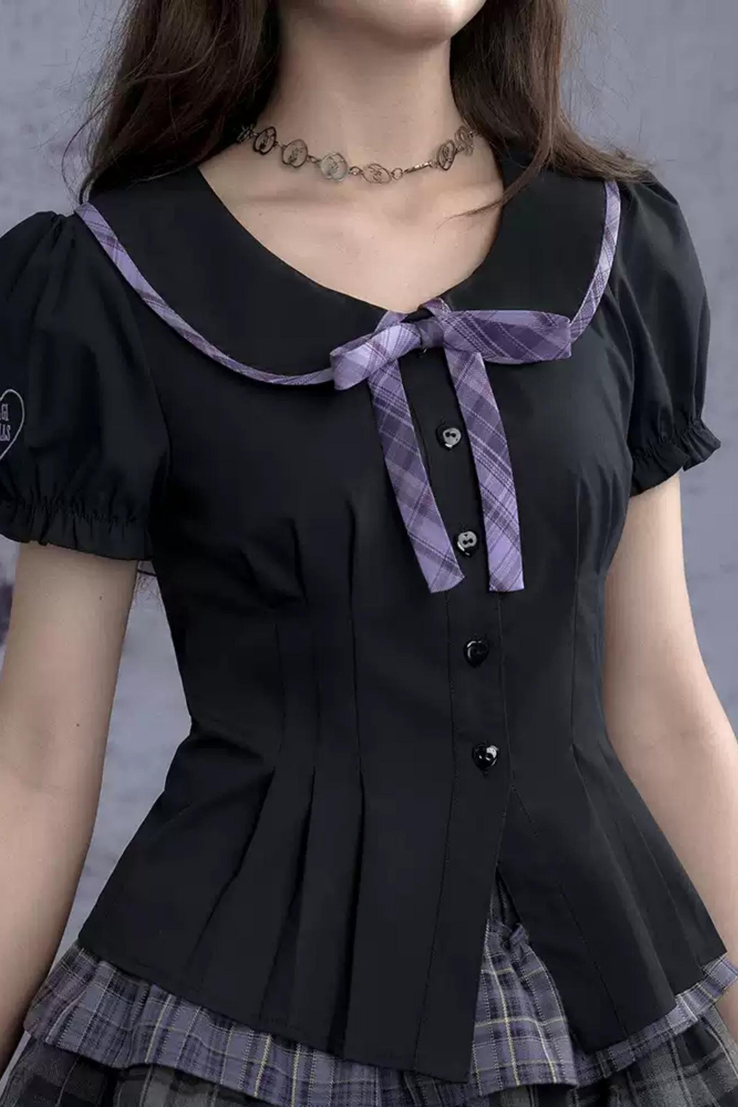 Checkered Power Play Black Top