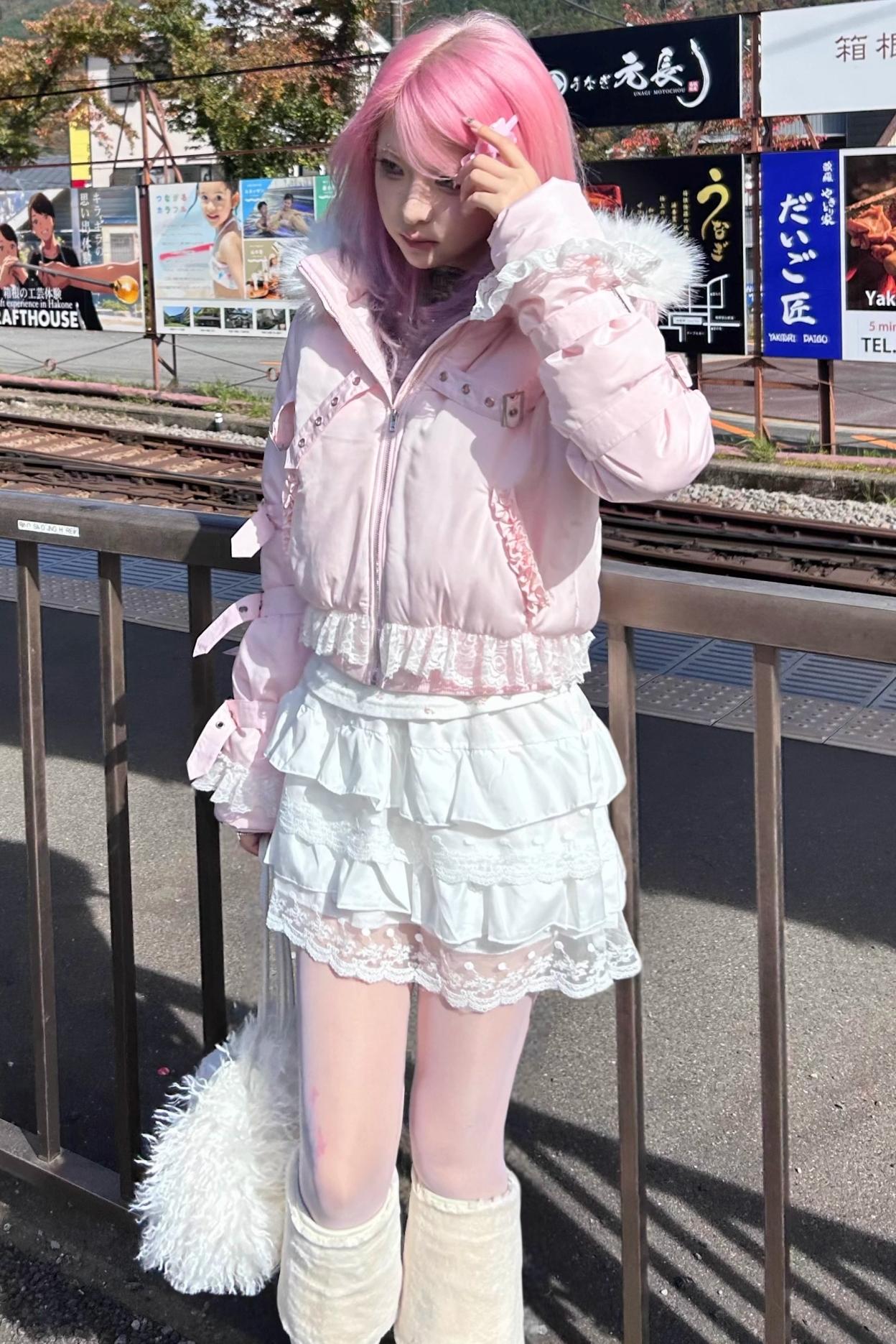 Detachable Hat Punk Jacket