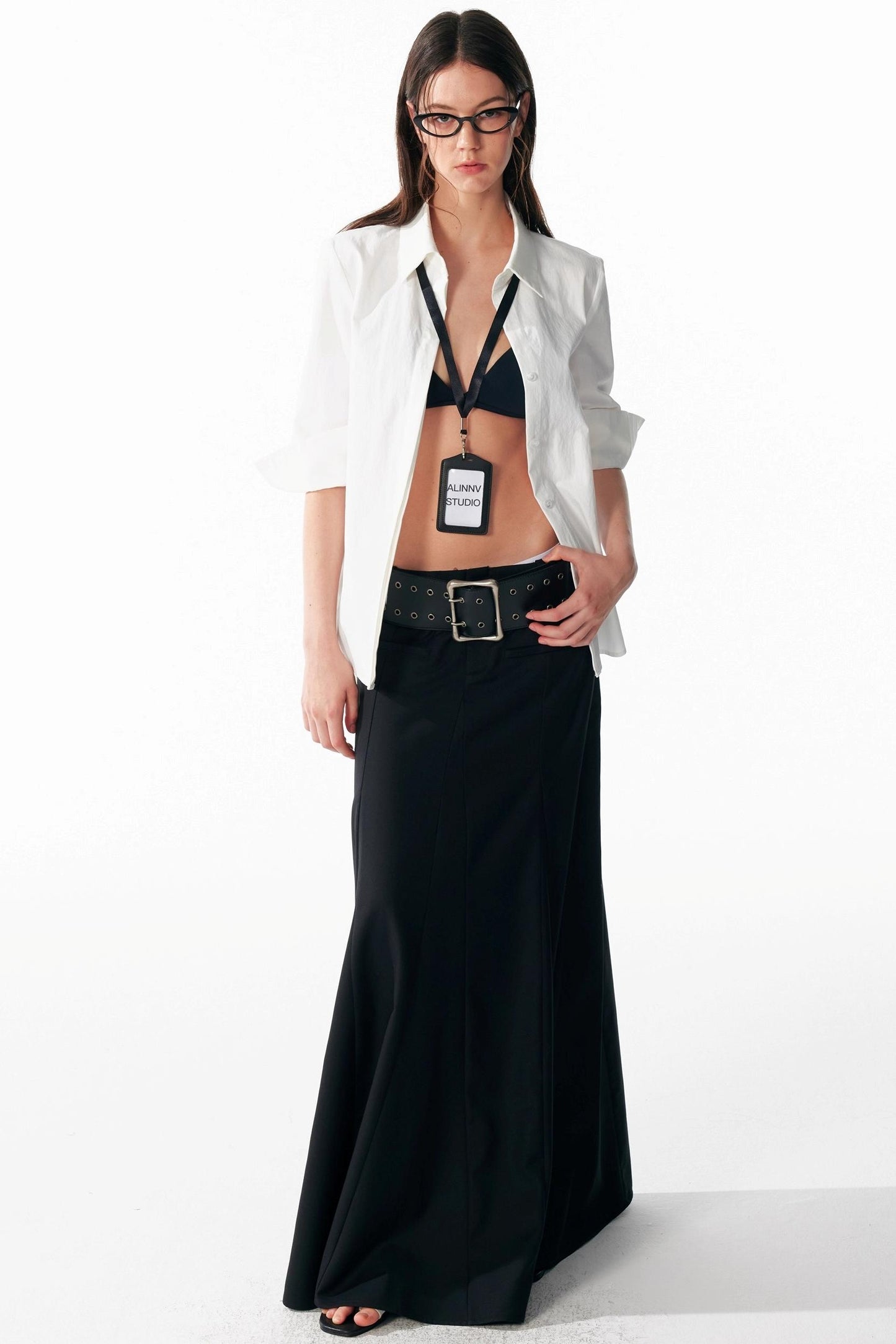 Versatile Cropped Shoulder Shirt