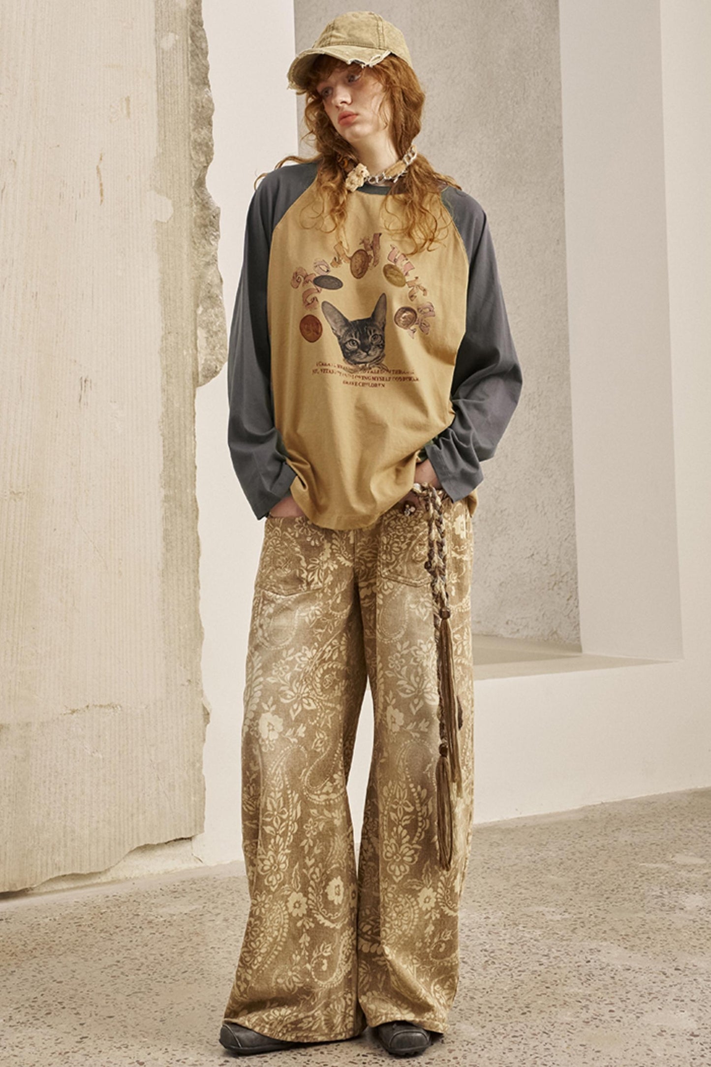 Loose Crew Neck Long Sleeve Top