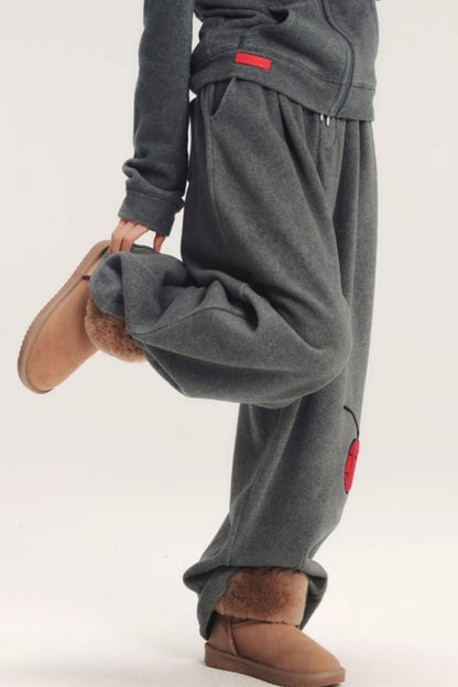 Hand-Painted 3D Embroidery Pants