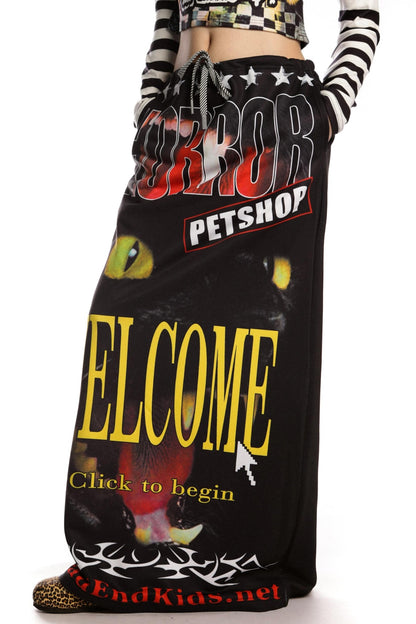 Punk Hot Girl Sweatshirt Skirt