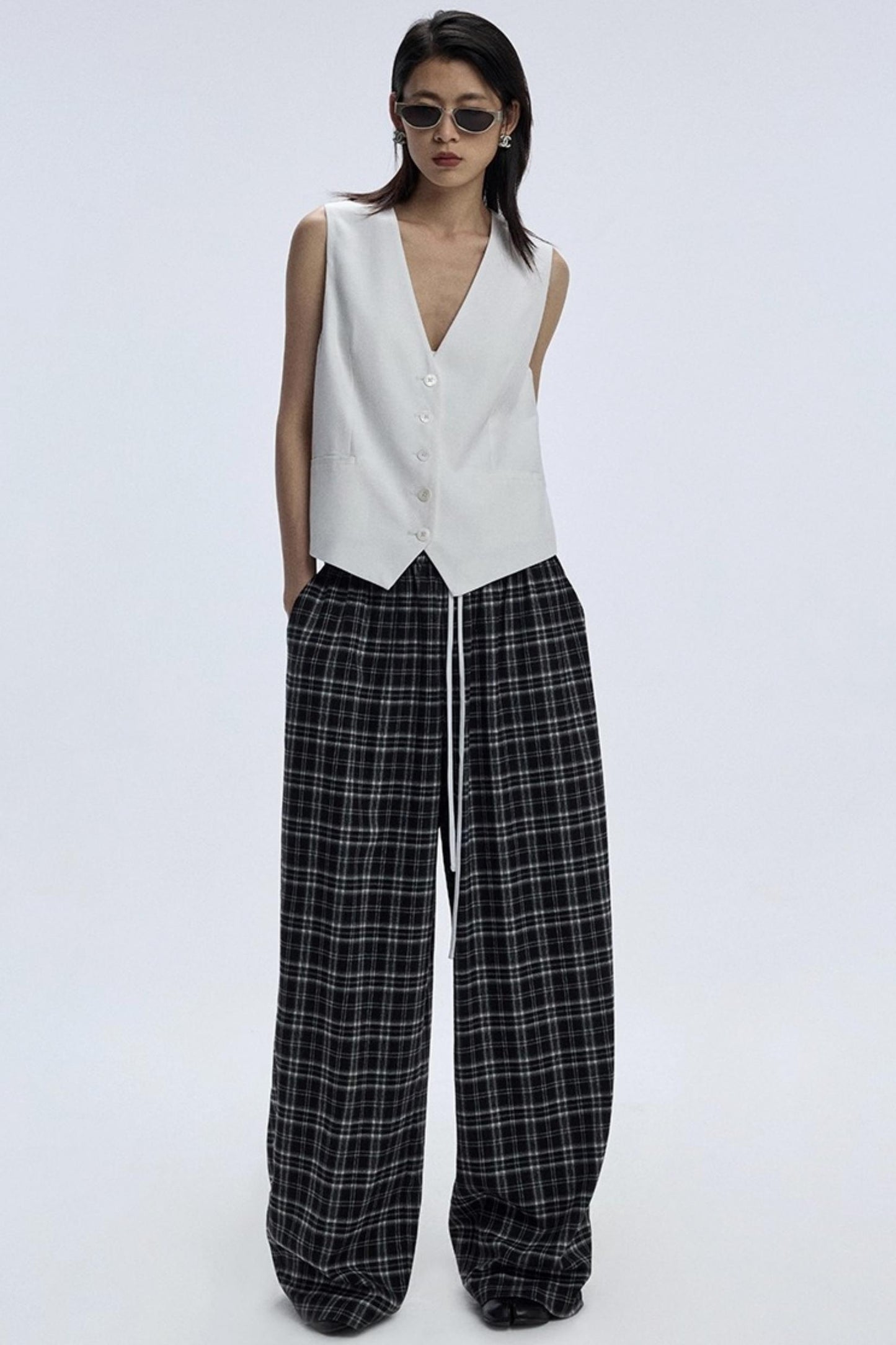 Soft Plaid Slacks