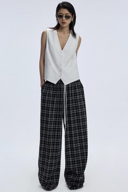 Soft Plaid Slacks