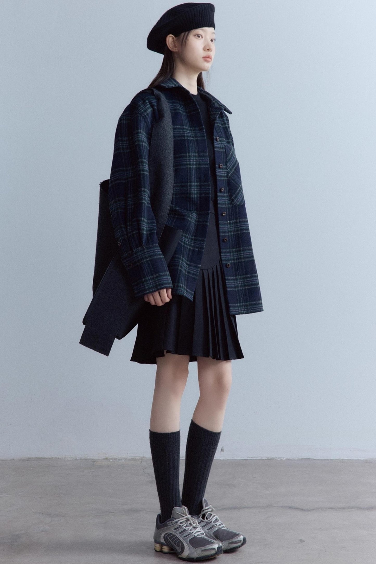 Elegant Asymmetrical Black Skirt