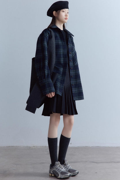 Elegant Asymmetrical Black Skirt