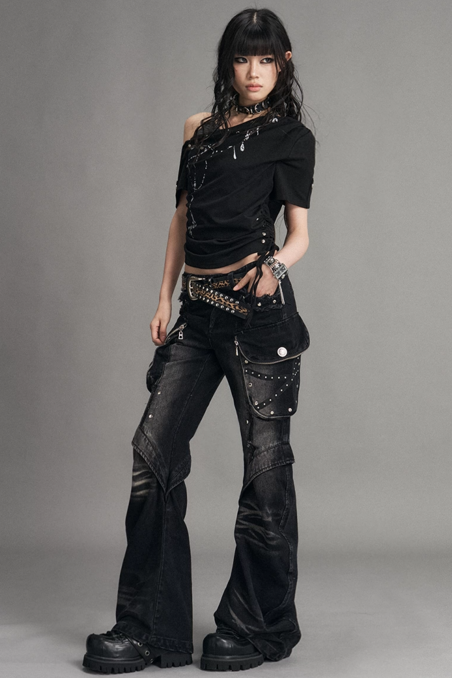 Street Punk Flared Jeans