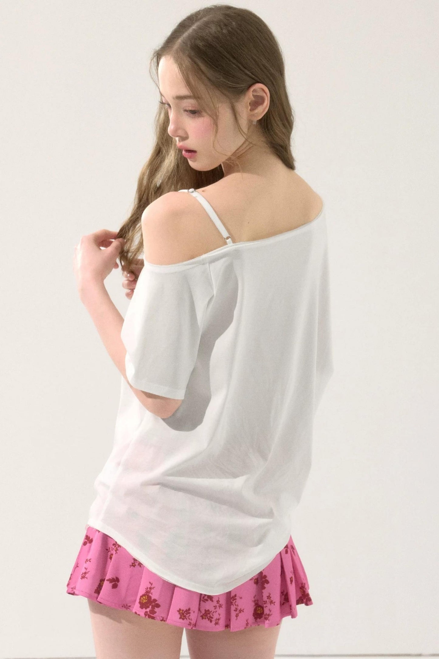 Sweet Pleated Short Skirt