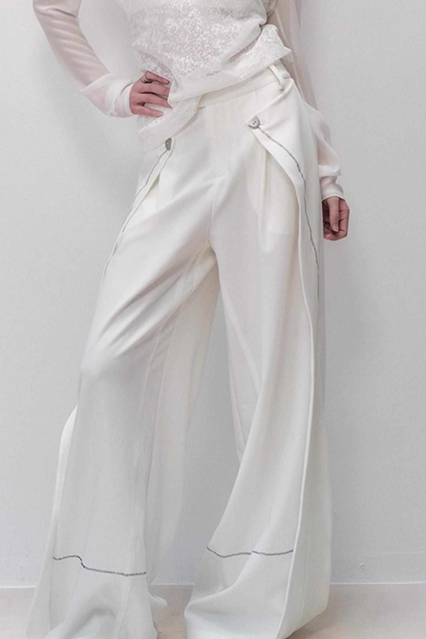 Black Wide-leg Pants