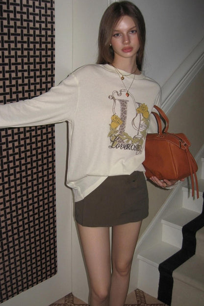 Long Sleeve Crew Neck T-Shirt