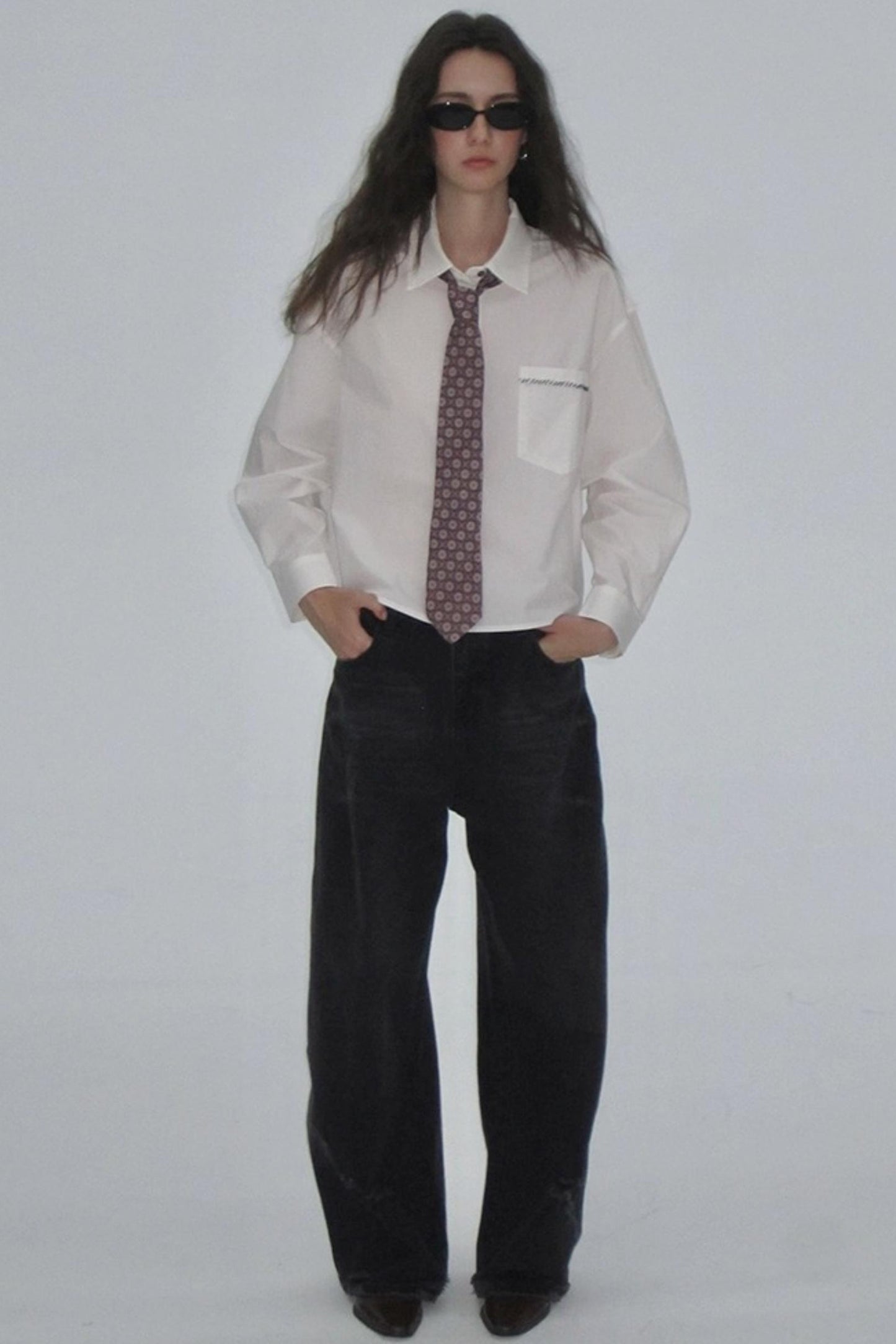 Cotton Embroidered White Shirt