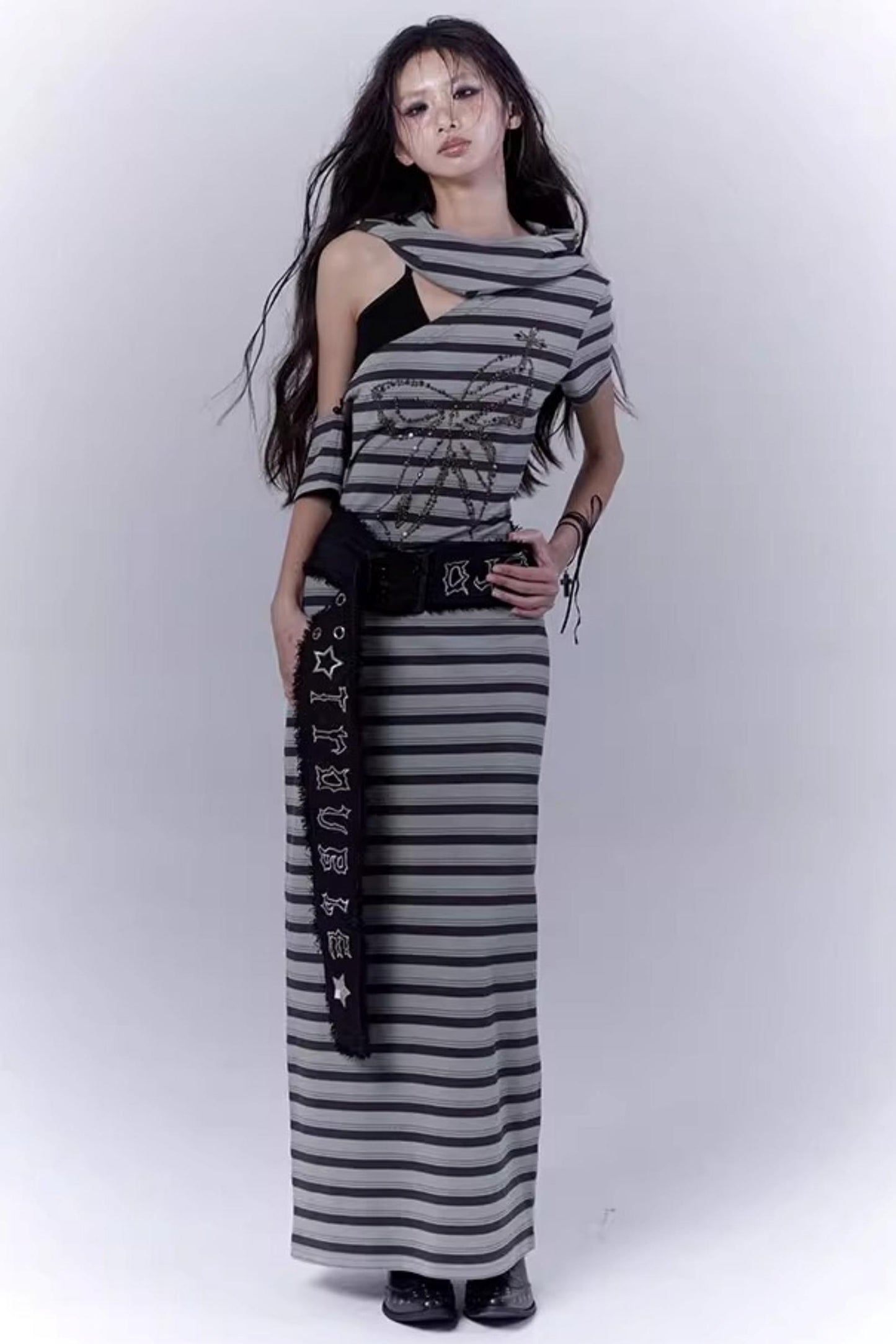 Striped Wasteland Dress Set-Up