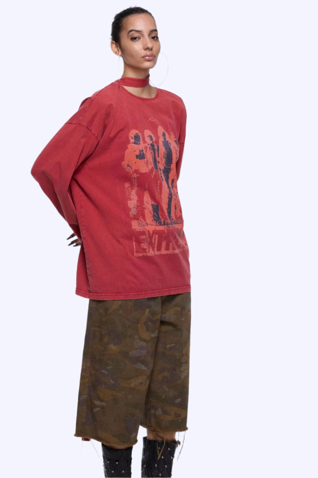 Backless Long Sleeve Tee