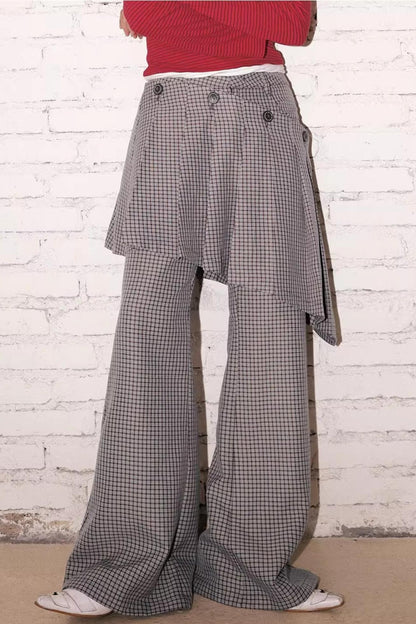 Two-Way Check Pants
