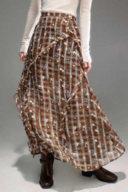 Wilderness Vintage Floral Print Skirt