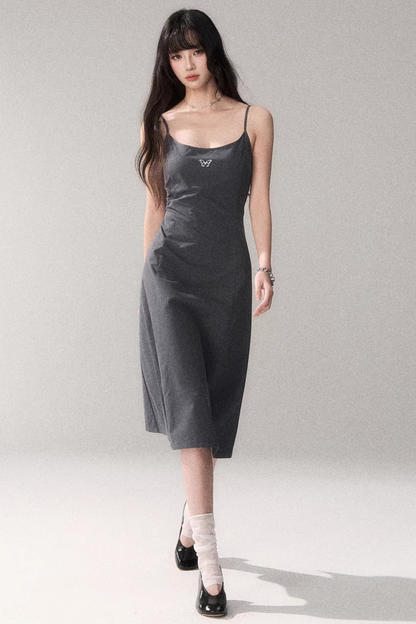 Retro Pure Cotton A-Line Dress