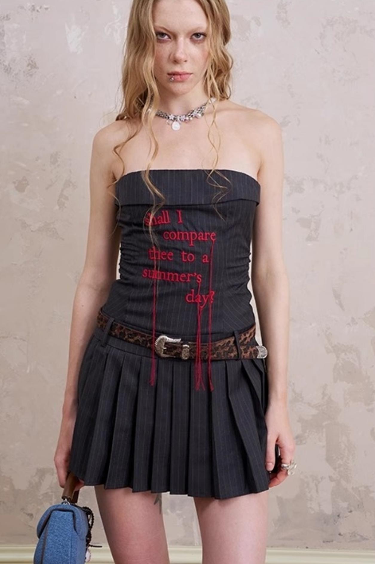 Tassel Stripe Sheath Dress