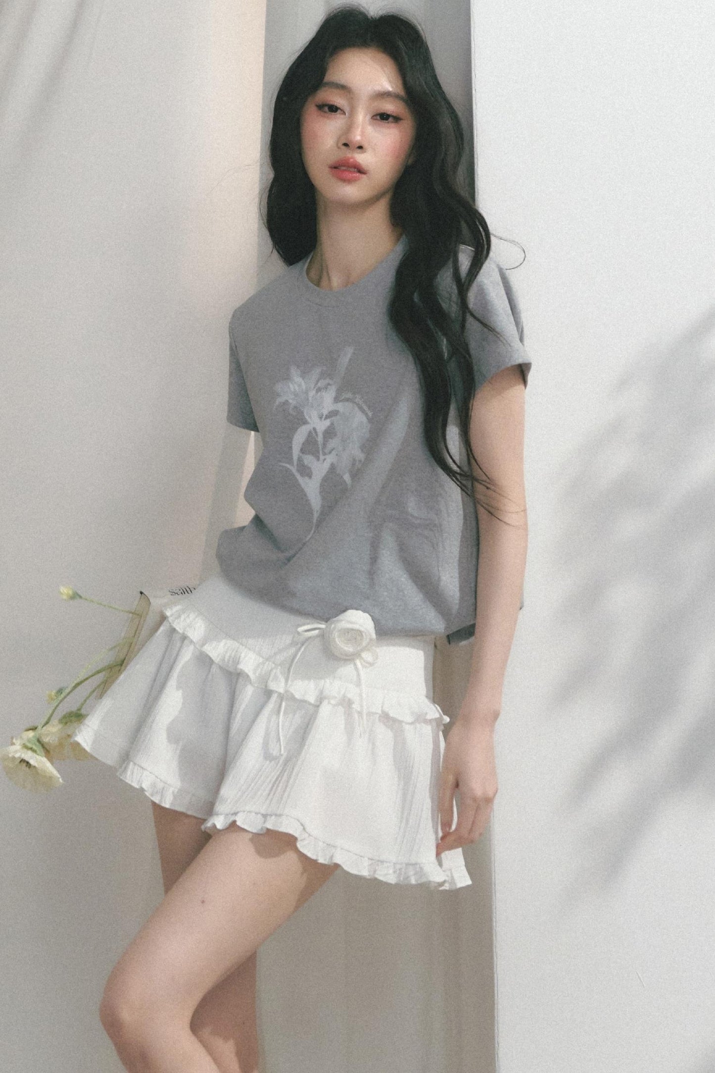 Floral Print Summer Short Sleeve Top