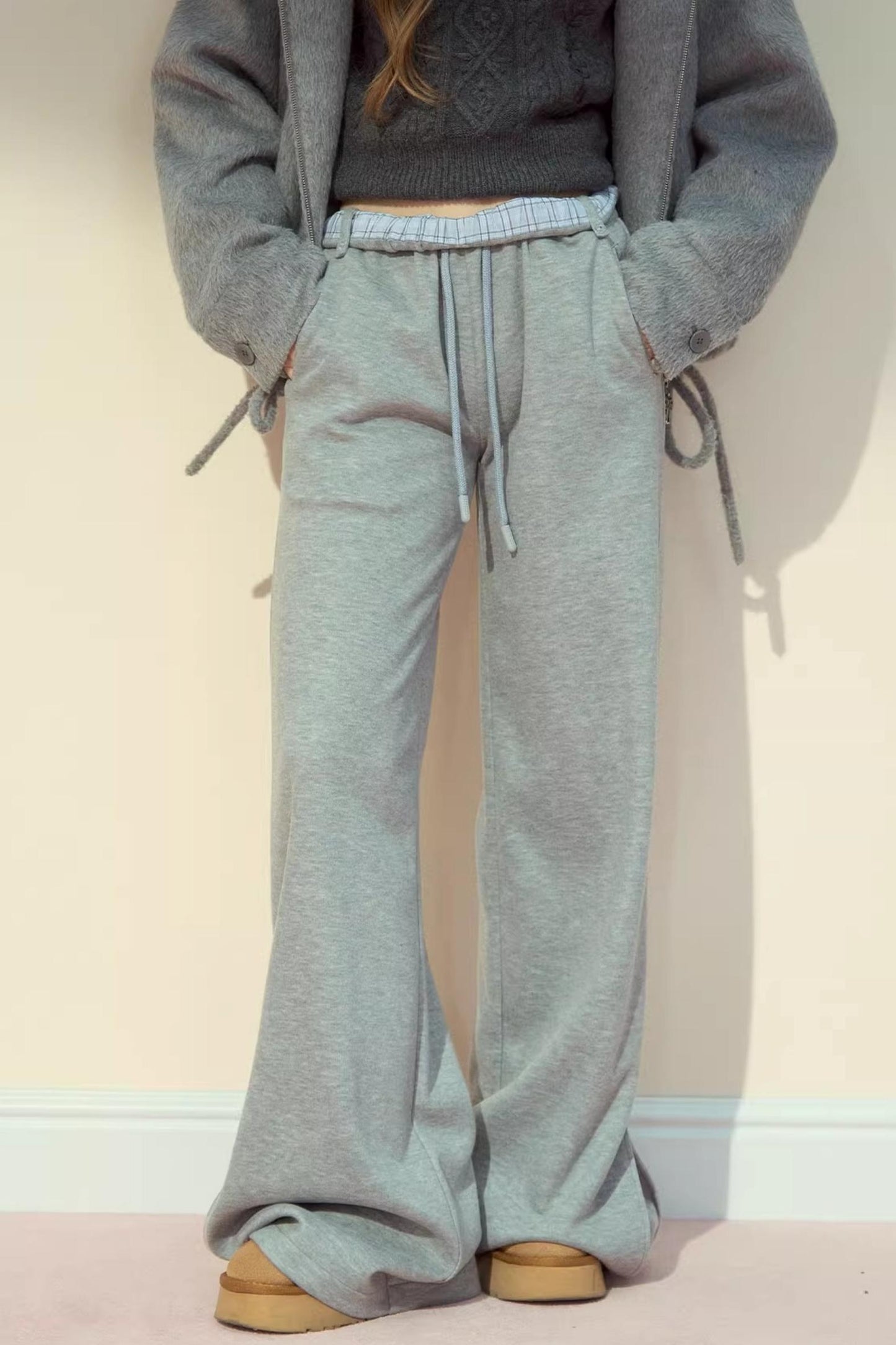 Straight Woolen Trousers