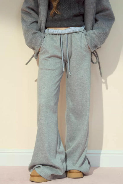 Straight Woolen Trousers