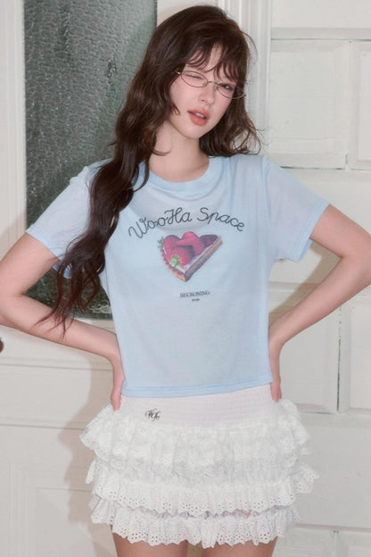 Retro Straight Short Sleeve T-Shirt