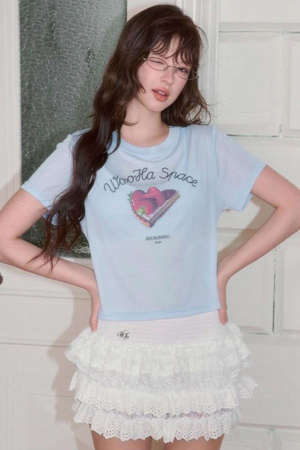 Retro Straight Short Sleeve T-Shirt