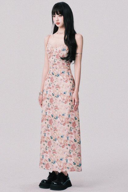 Dreamy Floral Halter Dress