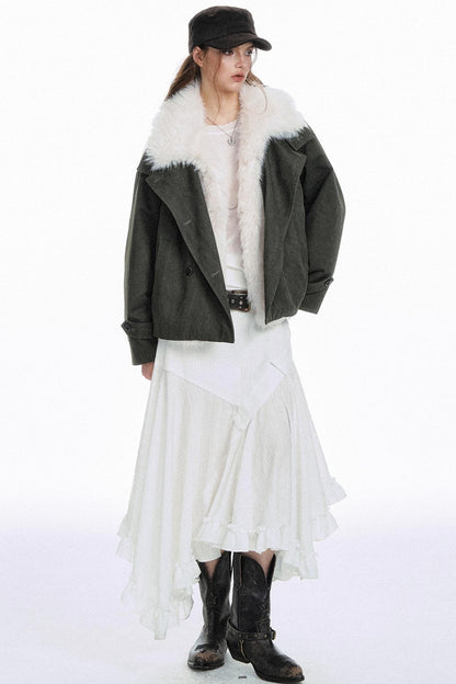 Versatile Solid Color Long Skirt