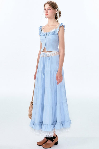 Lace Bustier Ensemble Set-Up