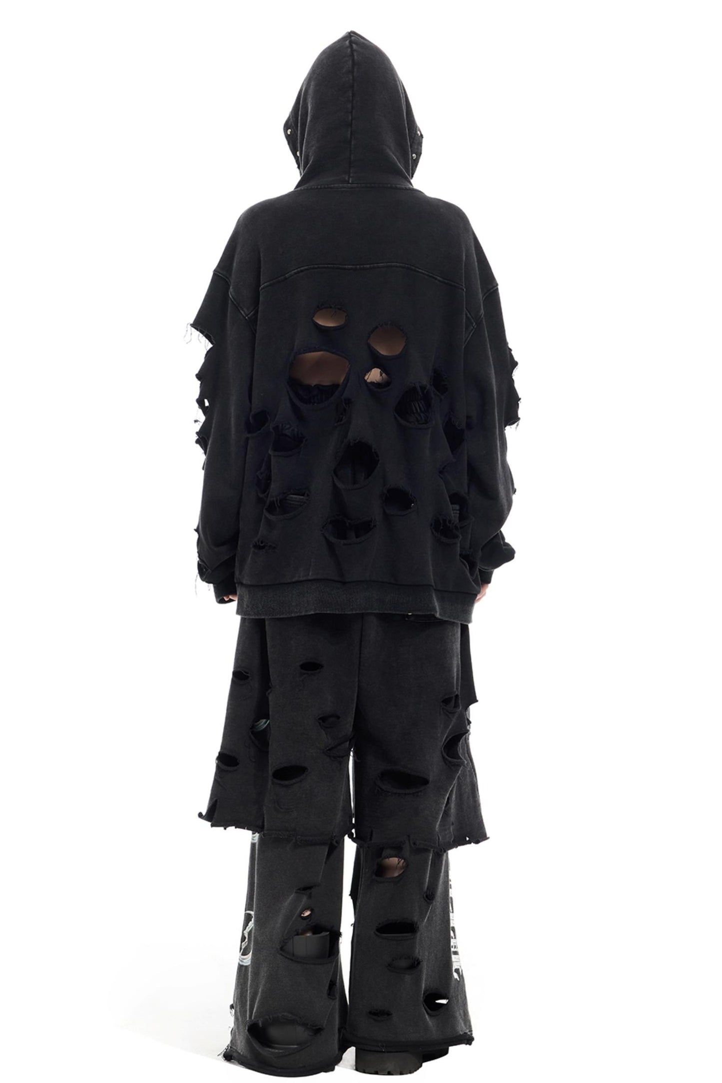 Studded Hooded Cardigan