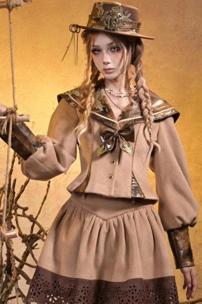 Steampunk Woolen Suit Set-Up
