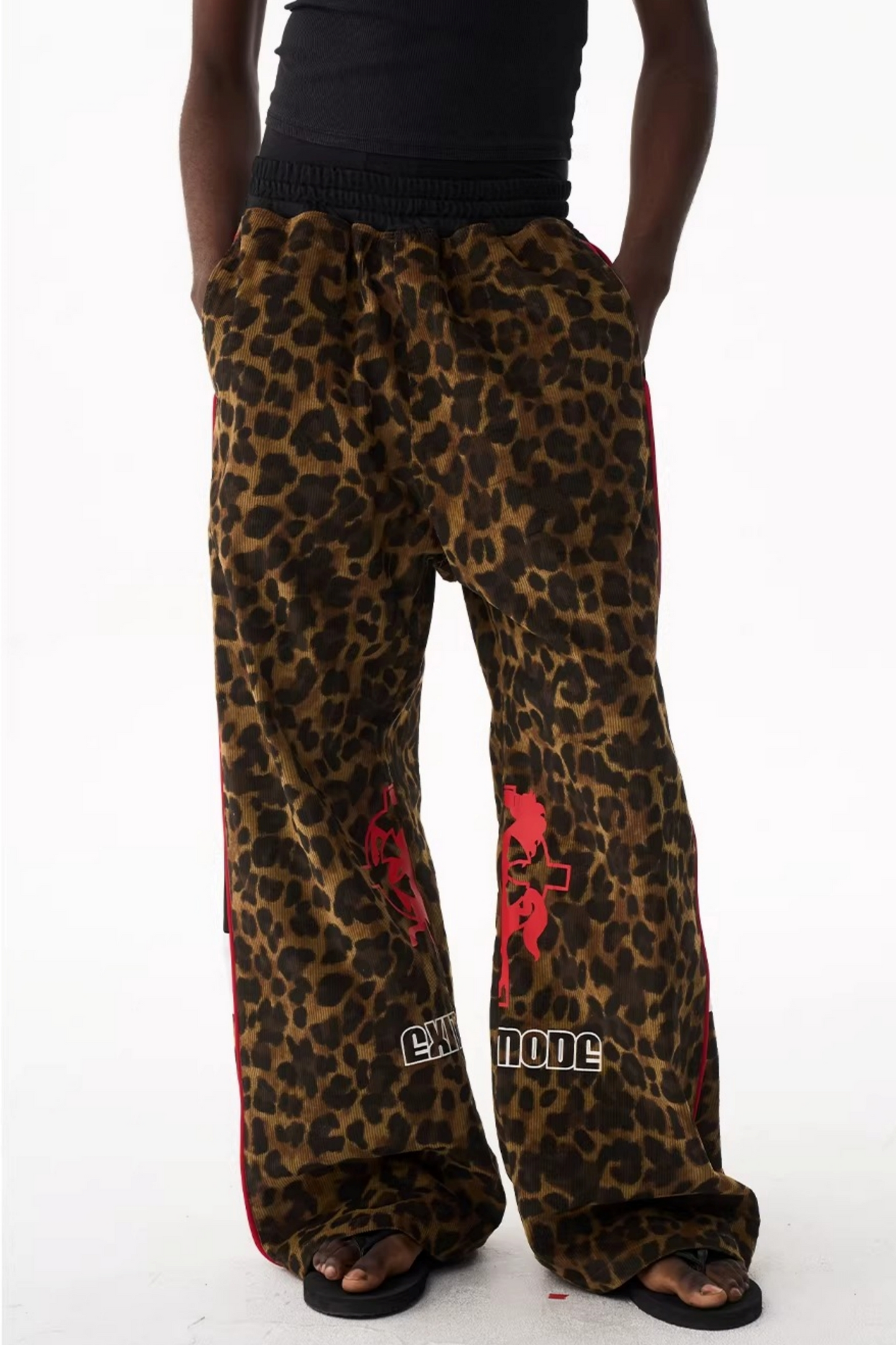 Retro Leopard Sports Pants