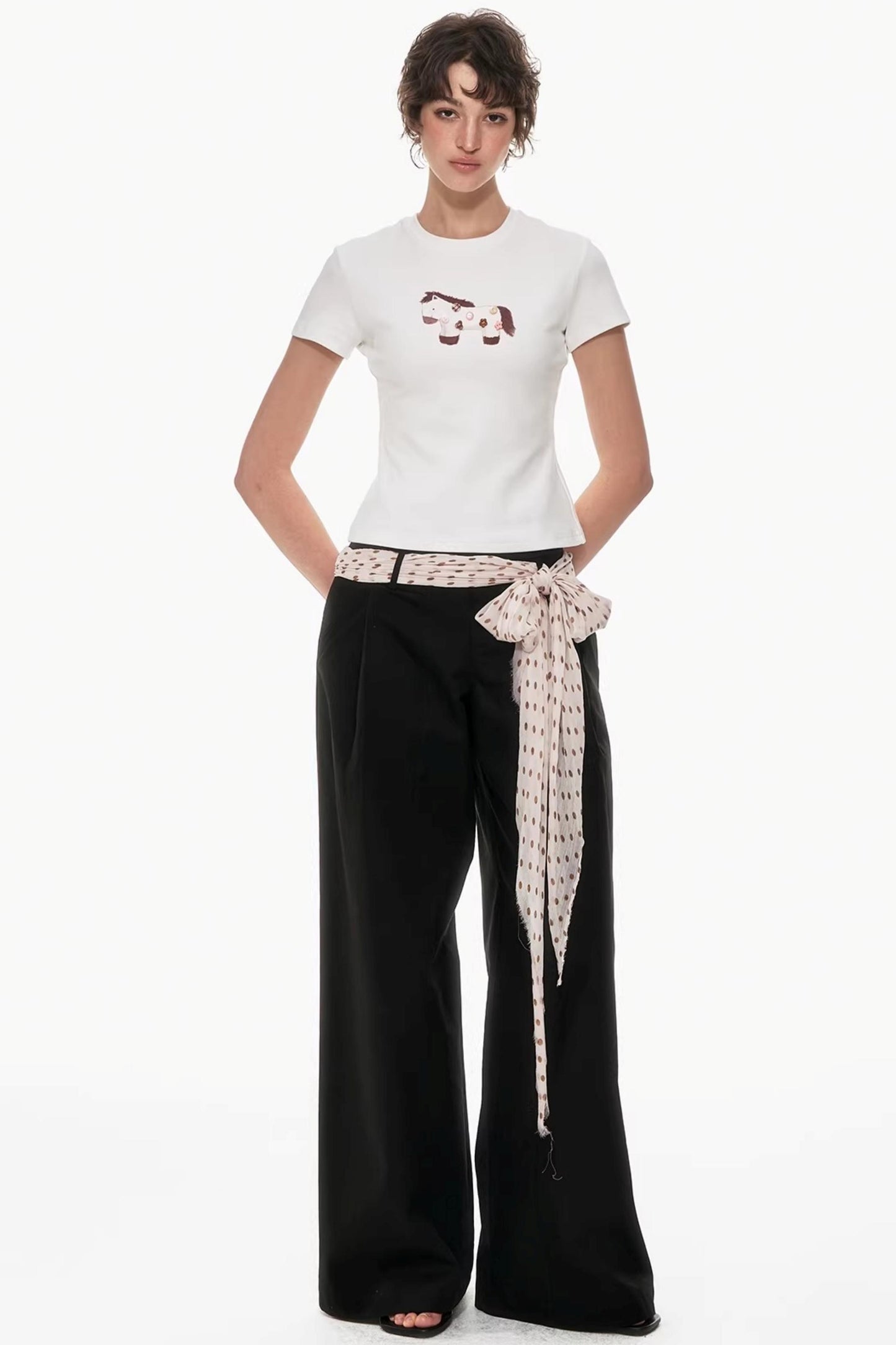Playful Pony Print Top