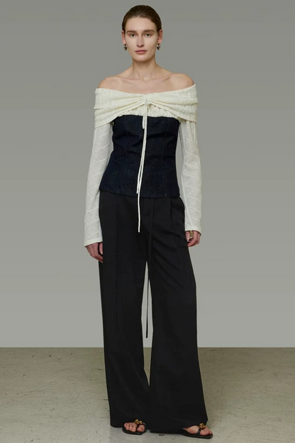 Unspoken Color-Blocked Knit Top