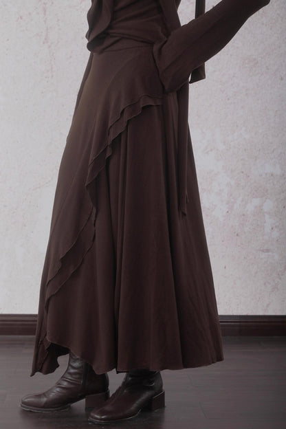 Design Streamer Knitted Top Skirt Set