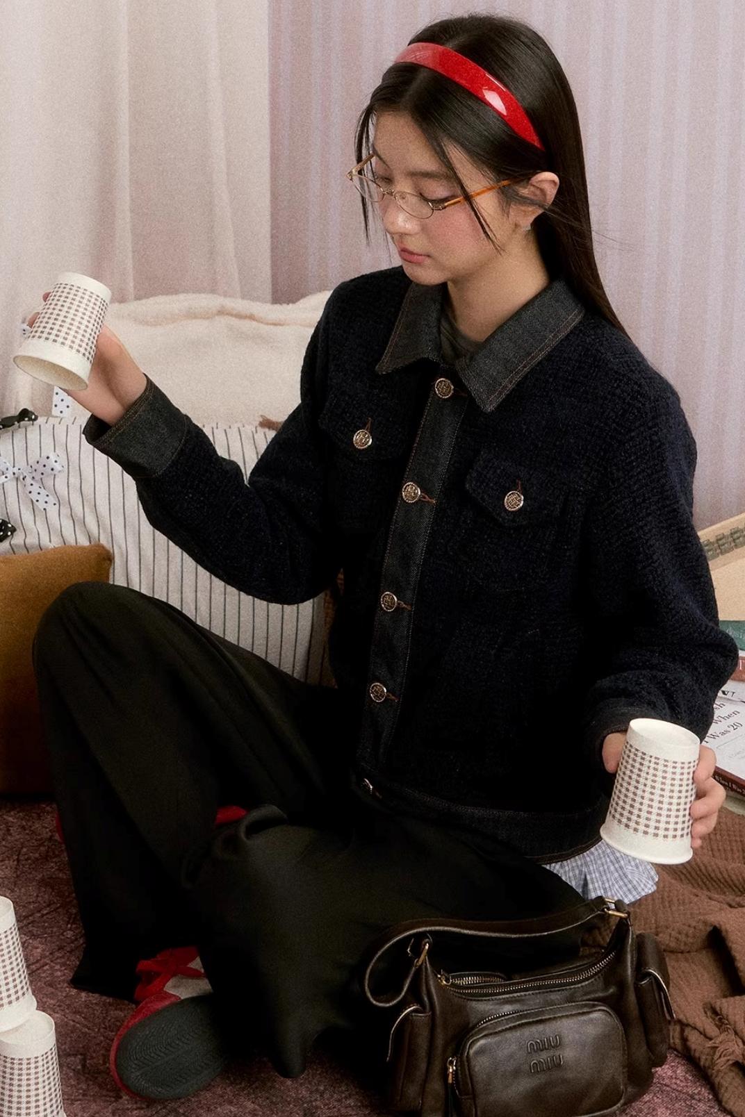 Autumn Retro Denim Jacket Set-Up