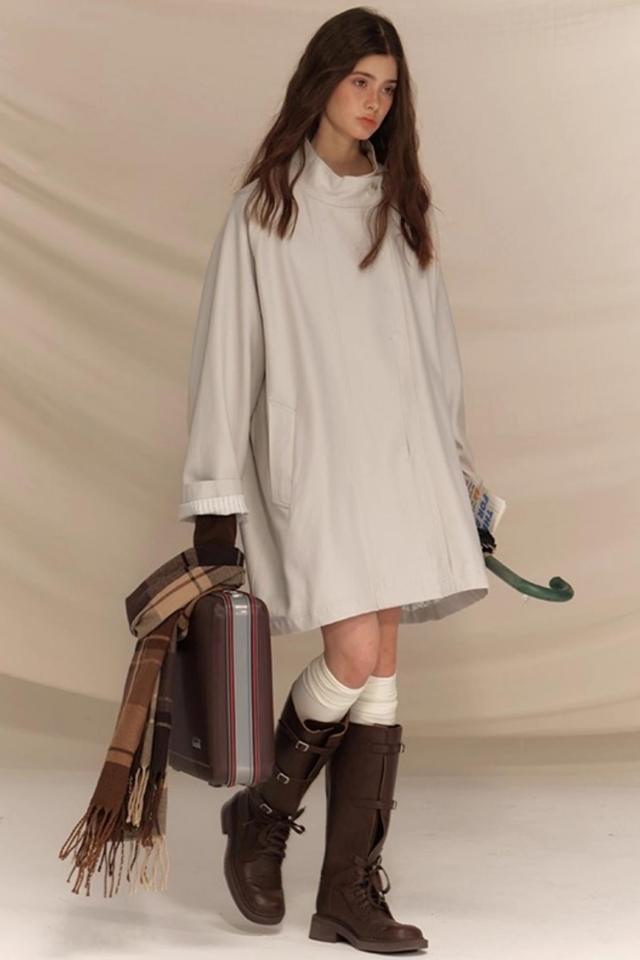 Amber Ginkgo Trench Coat