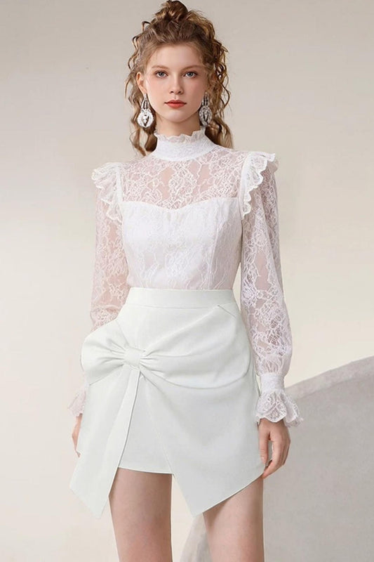 French Stand-Collar Top and Culottes Set-Up
