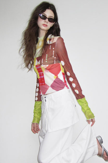 Midsummer Vintage Stretch Mesh Vest