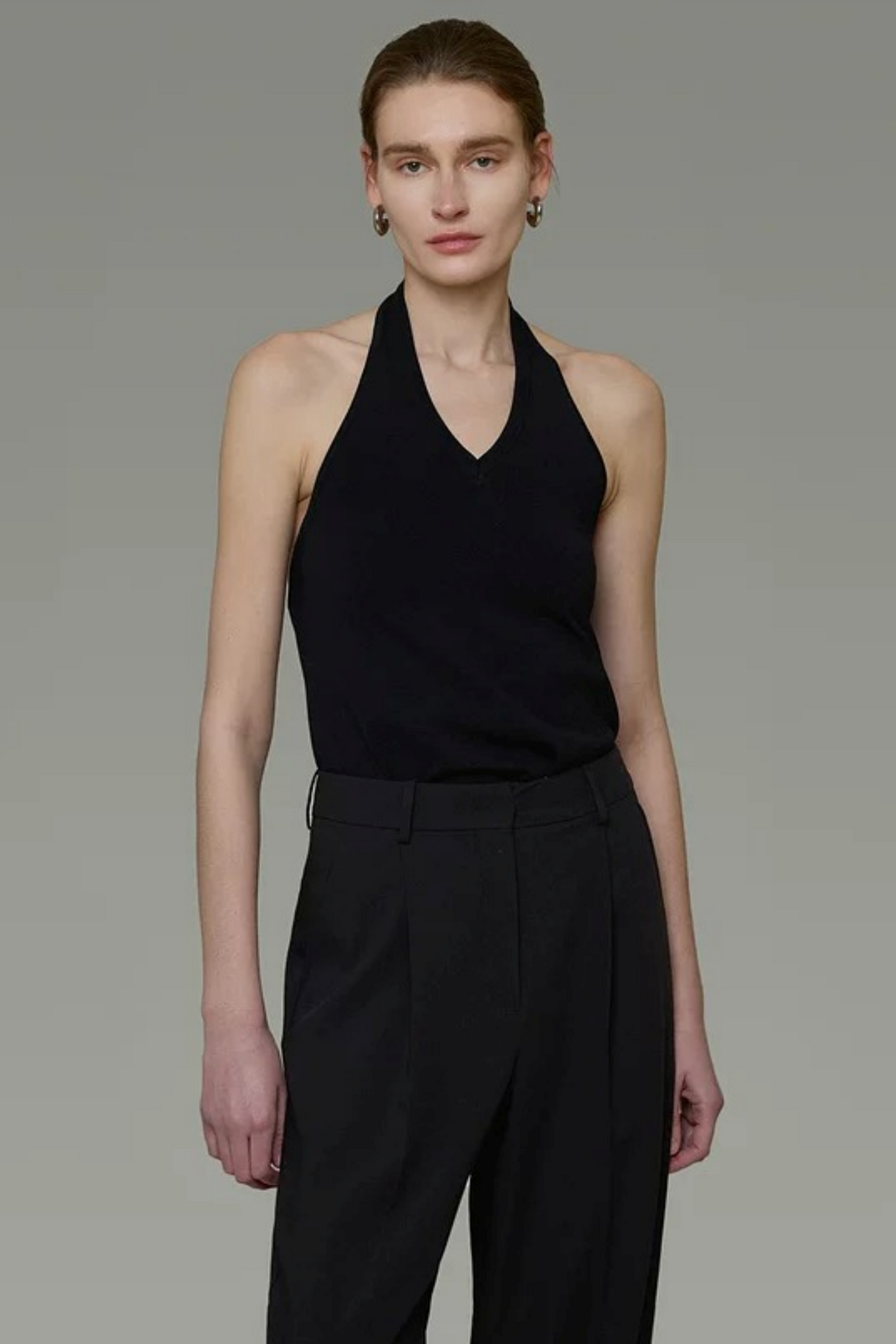 Unspoken Black Backless Camisole