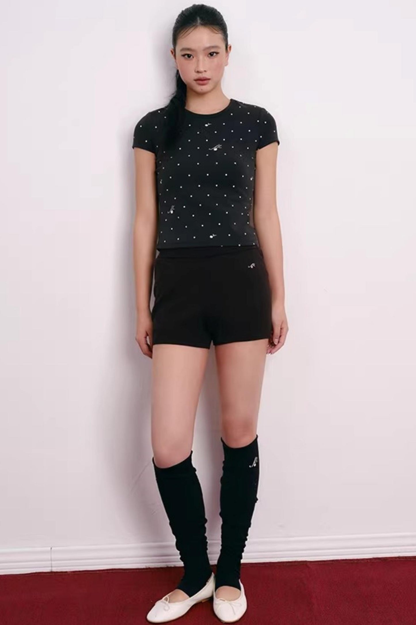 Polka Dot Lyocell Blend Top