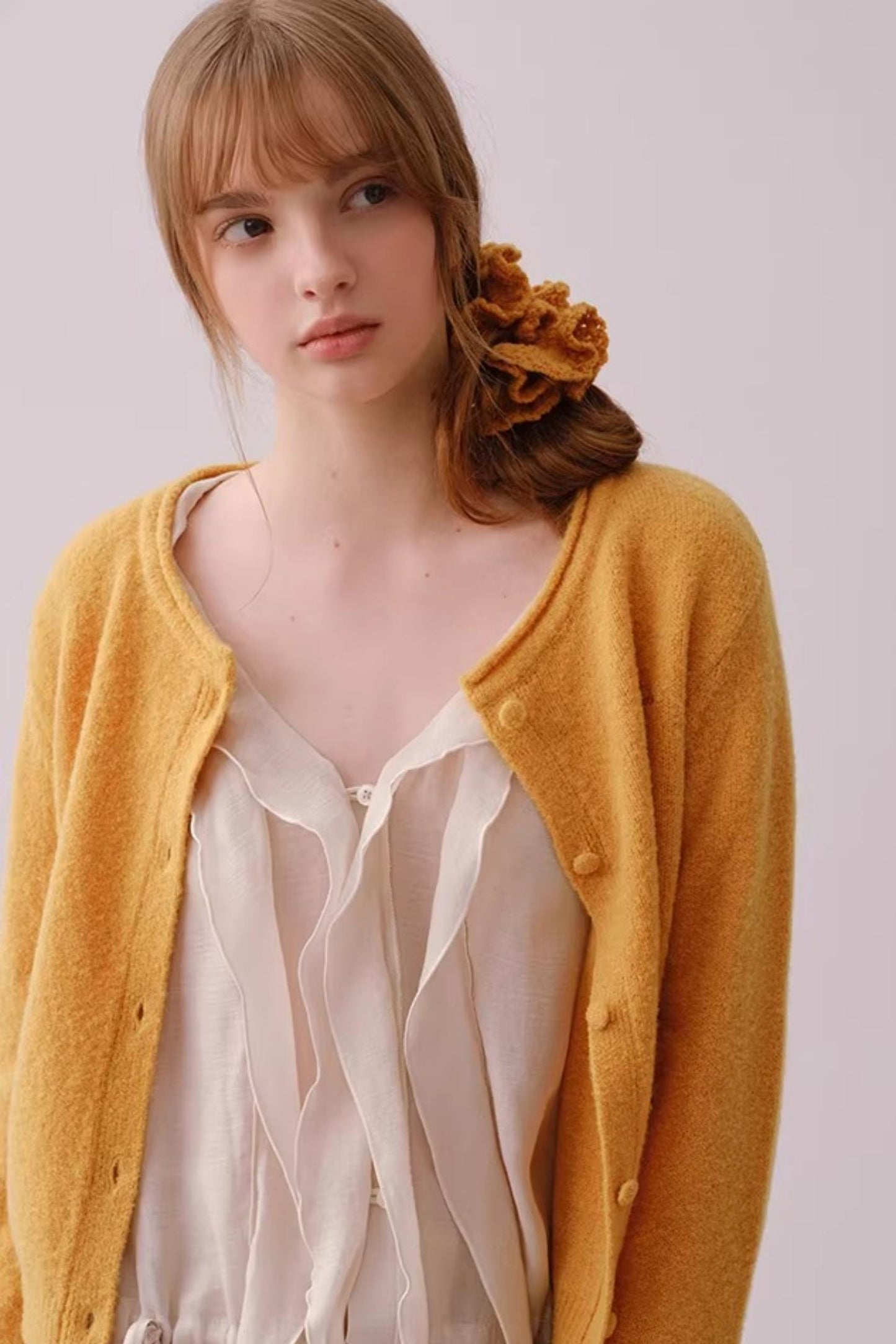 Multi-Color Lace Yarn Hair Tie