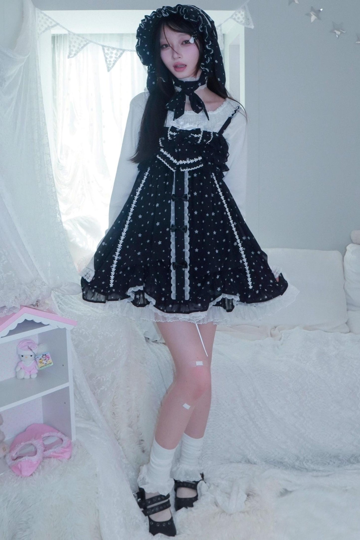 Star Dot Chiffon Sundress