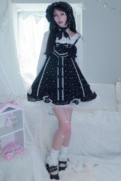 Star Dot Chiffon Sundress