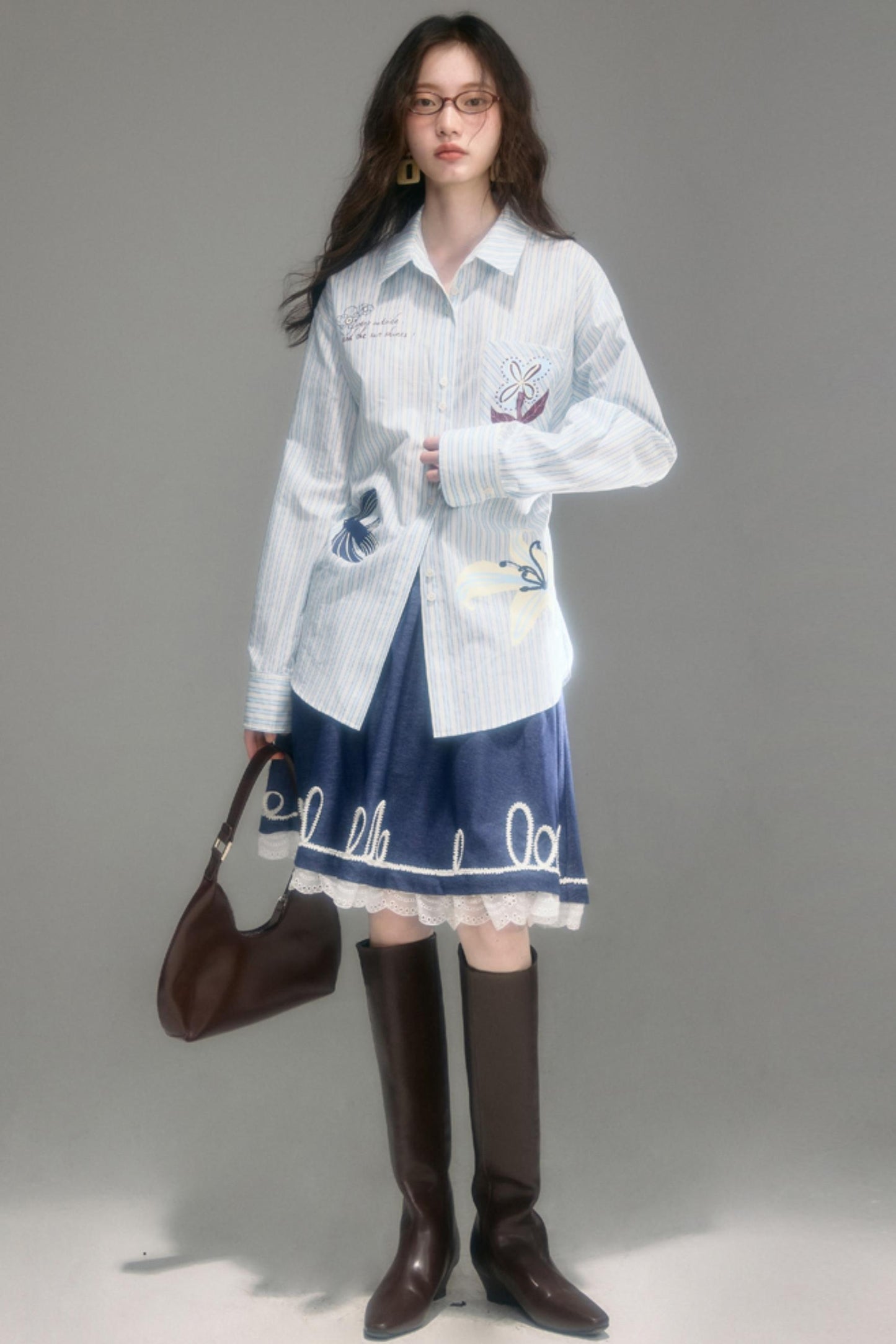 Flying Lily Striped Shirt