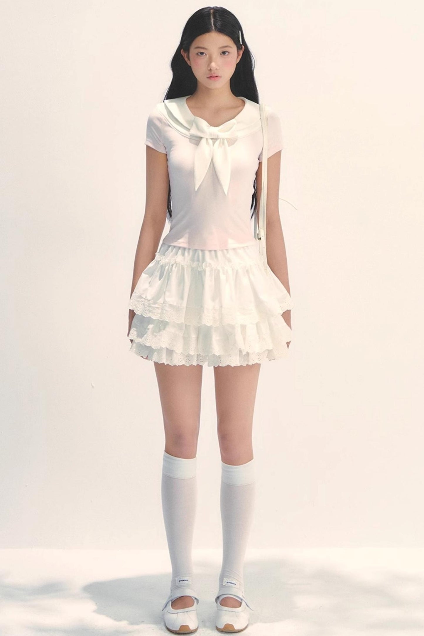 Versatile Bow Neck Tee