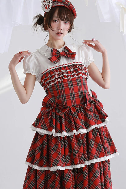 Showa Retro Red Lolita Dress