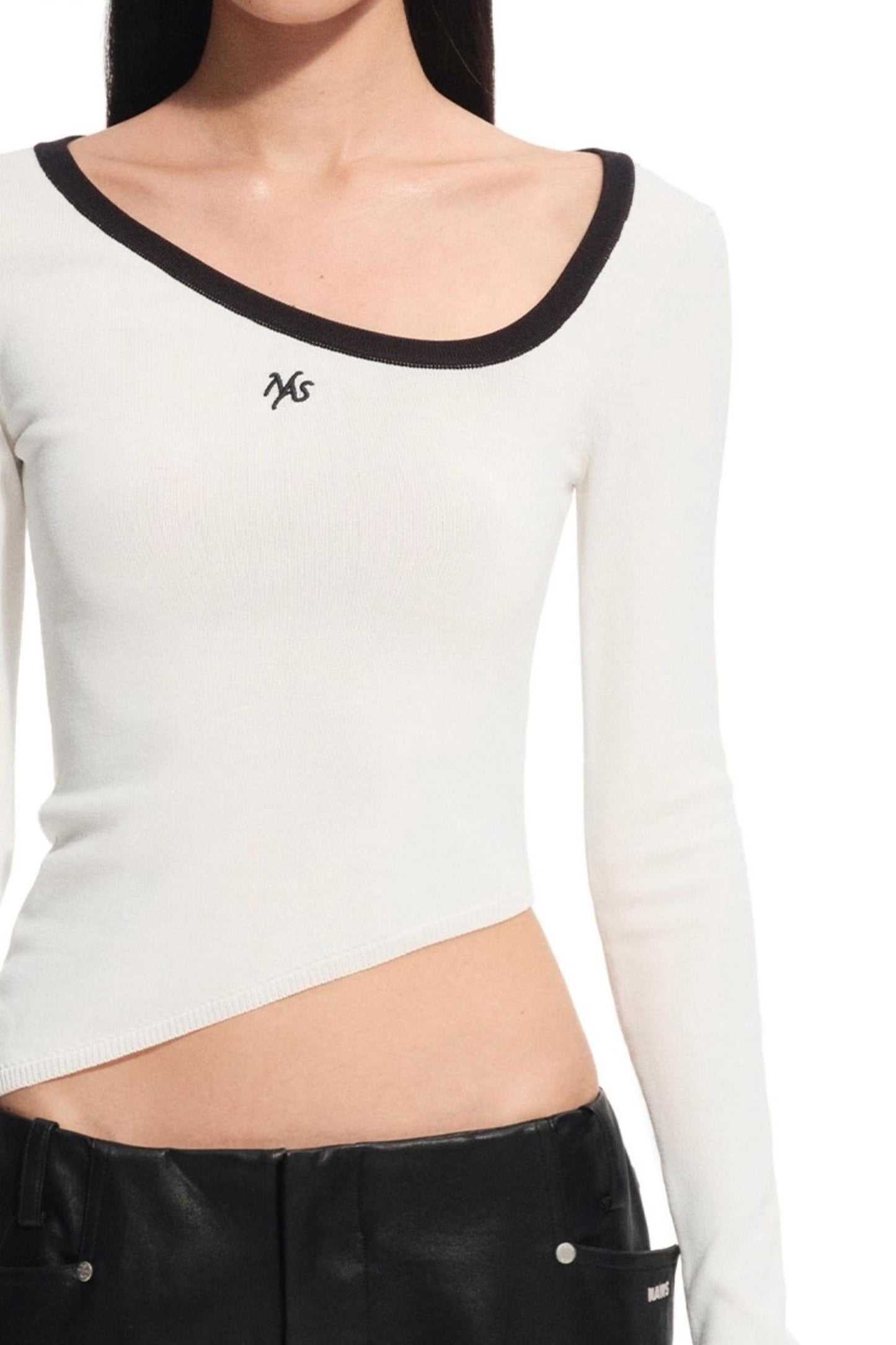 Right Knit Long-sleeved Top