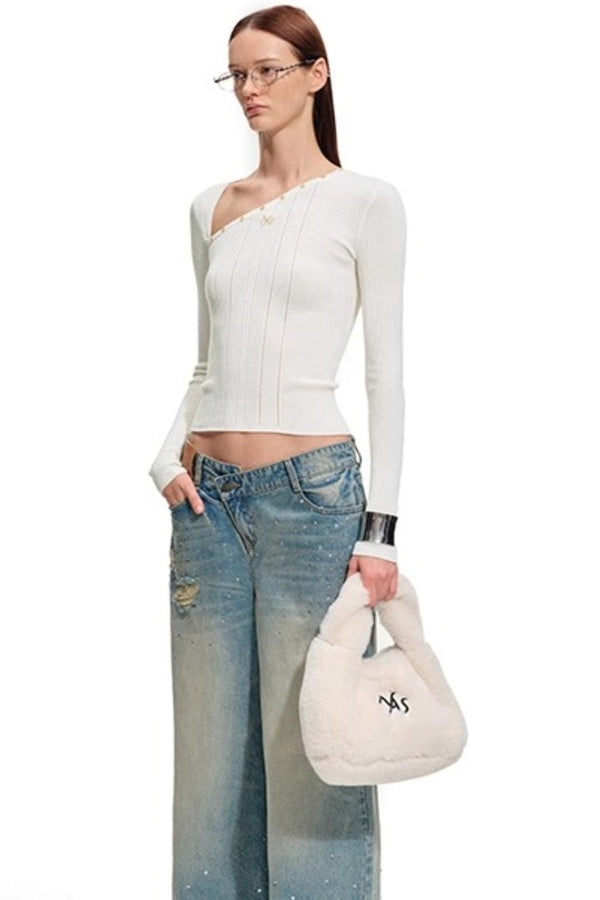 Pit Striped Long Sleeve Top